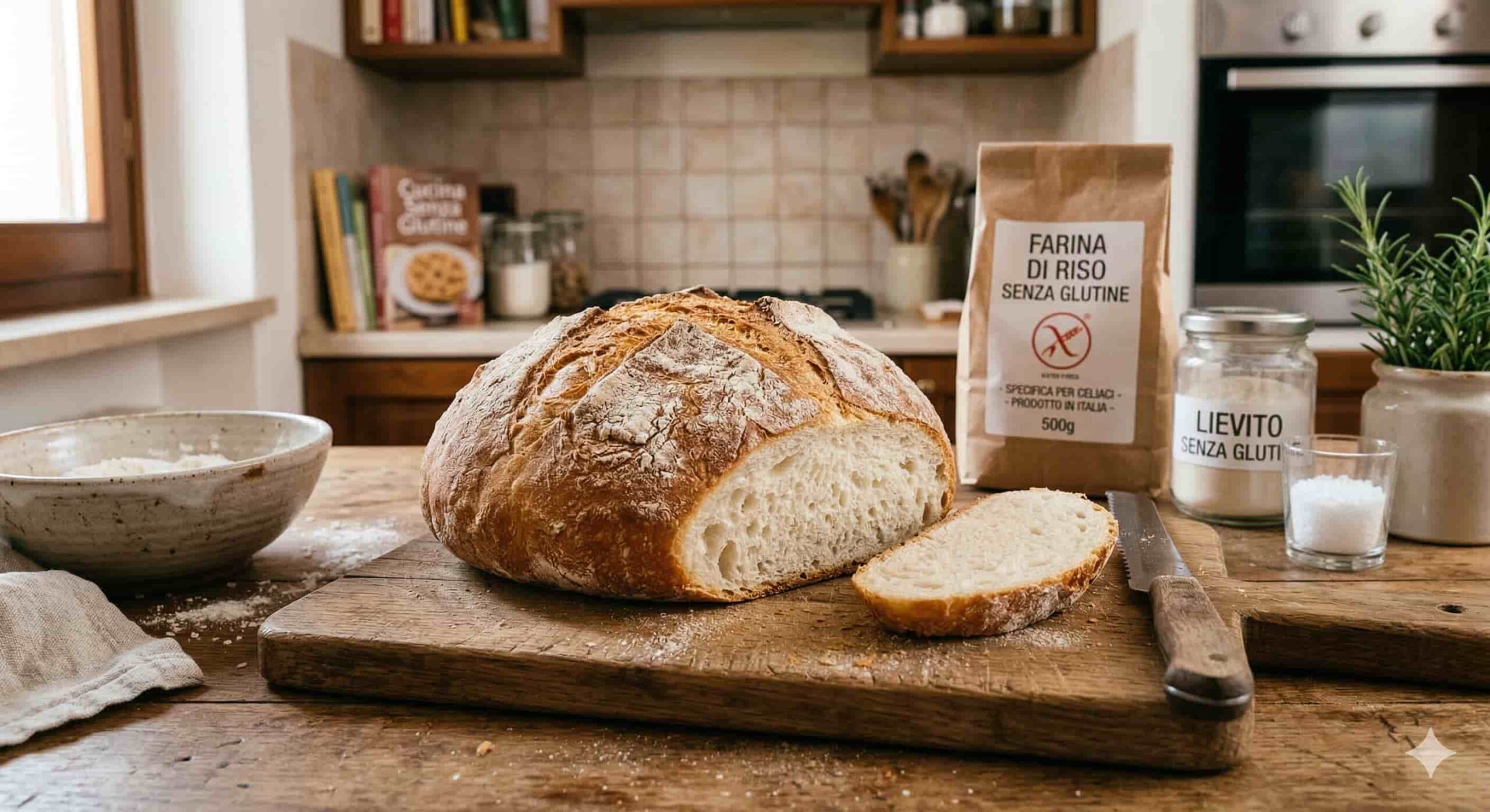 Ricetta Pane con Farina di Riso Senza Glutine per Celiaci
